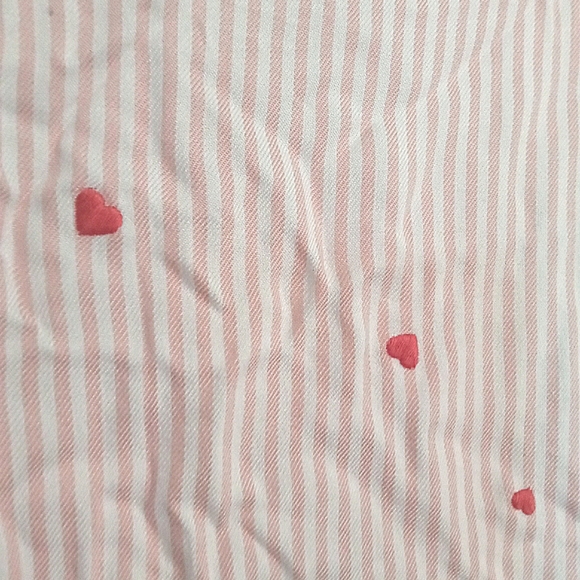 Time and Tru Heart Pattern Button Up - Picture 4 of 4